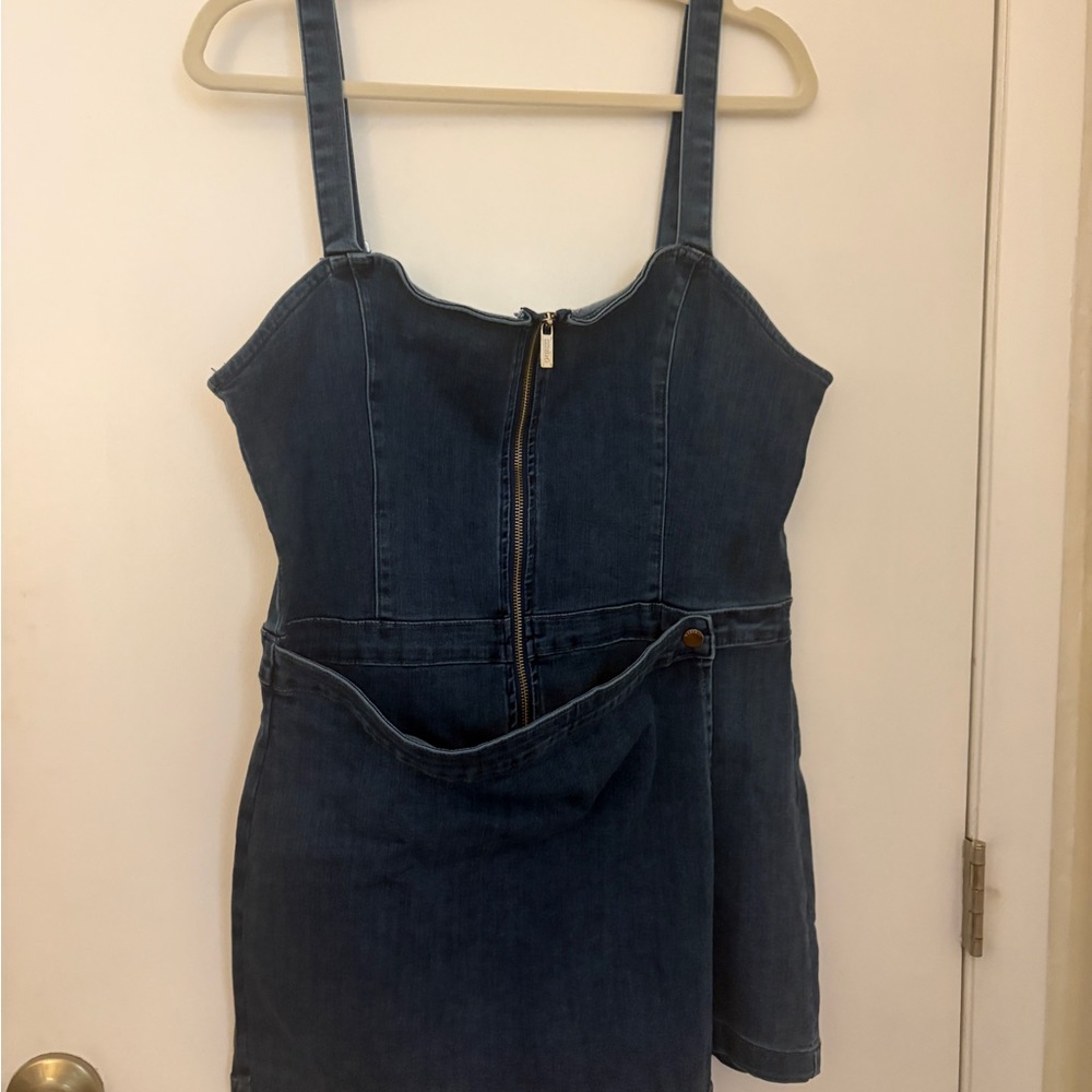 Guess Blue Denim jumpsuit skort